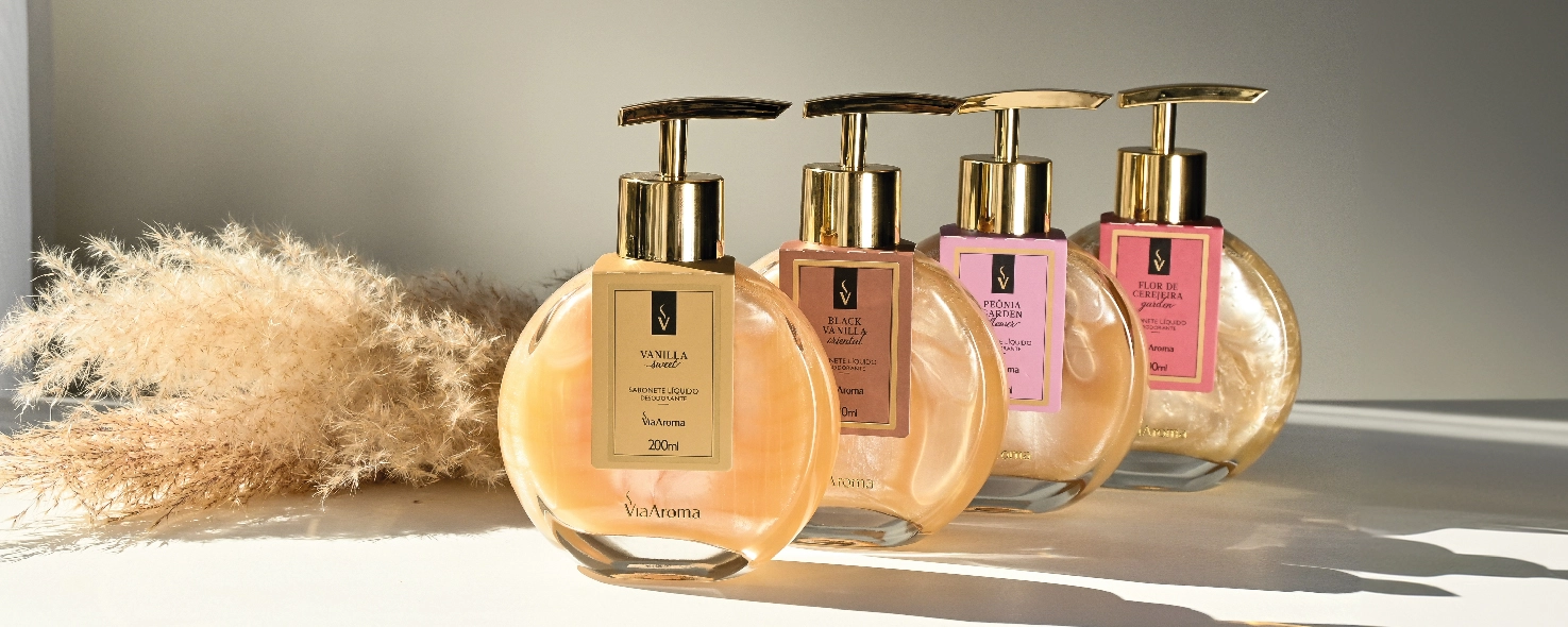 linha de sabonetes líquidos via aroma