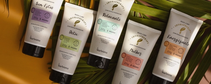 Cinco frascos de hidrante Via Aroma