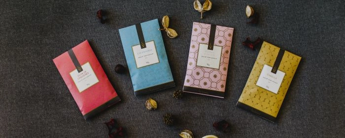 linha de sachês perfumados via aroma