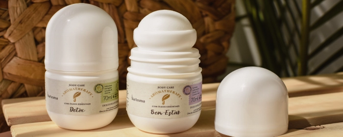 Dois frascos de desodorante Via Aroma