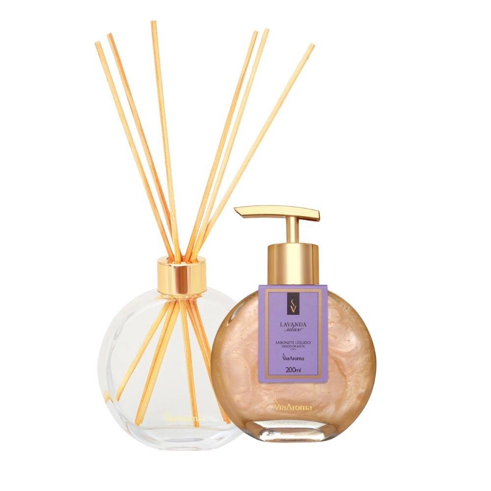 Kit Lavabo Lavanda - Via Aroma Produto Kit Lavabo Lavanda - Via Aroma