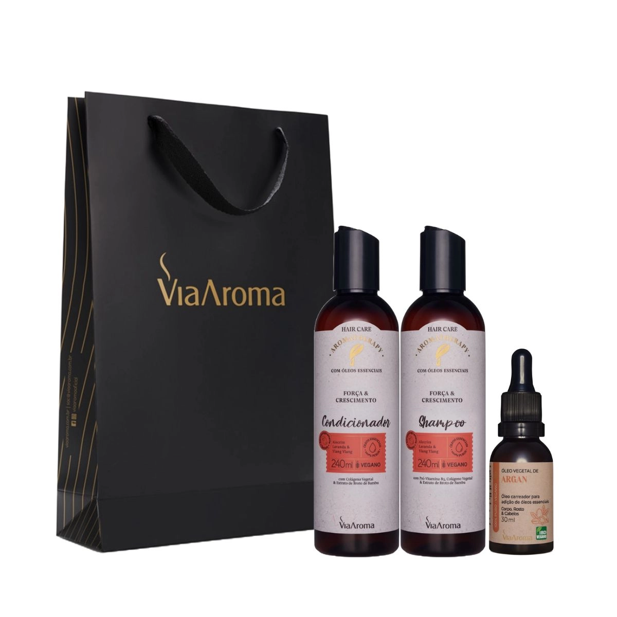 Kit Capilar Força e Crescimento - Via Aroma