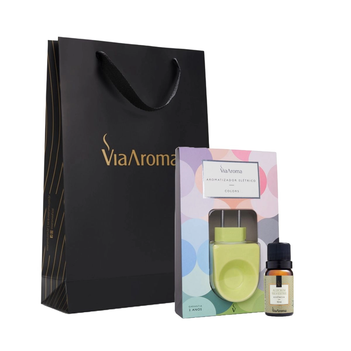 Kit Aromatizador Colors mais Essência Alecrim Silvestre Via Aroma