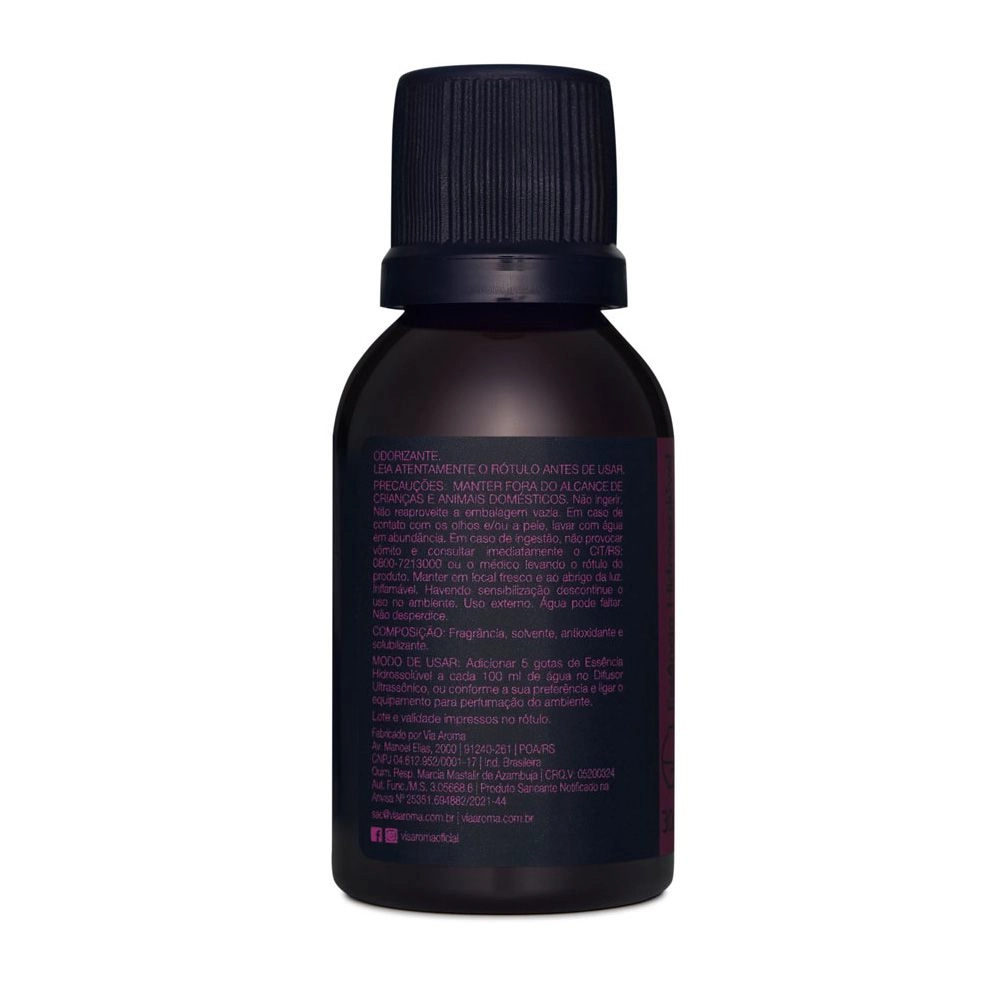 Essência Hidrossolúvel Amsterdã Linha Mundo Via Aroma - 30ml