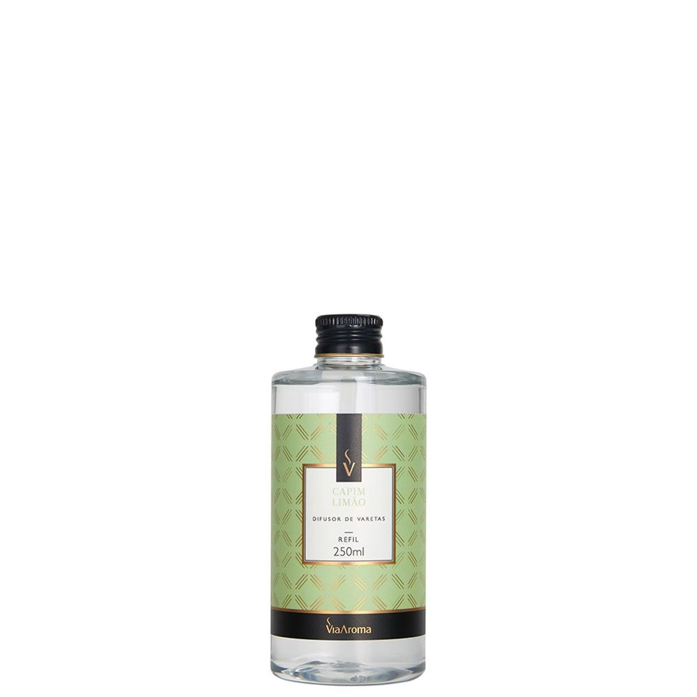 Refil Difusor de Varetas Capim Limão Via Aroma - 250ml