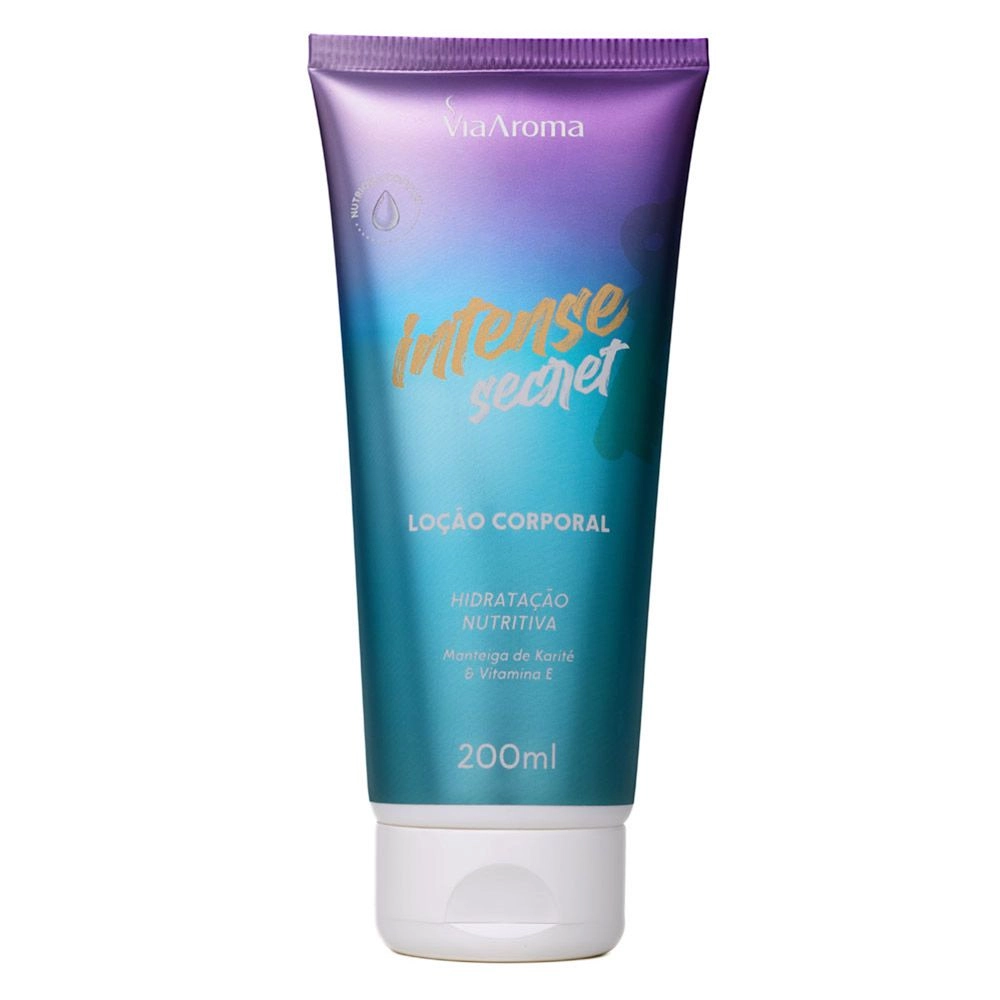  Loção Corporal Desodorante Intense Secret Via Aroma - 200ml