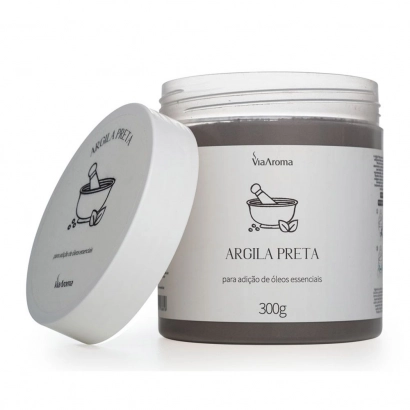 Argila Preta Via Aroma - 300g Produto Argila Preta Via Aroma - 300g