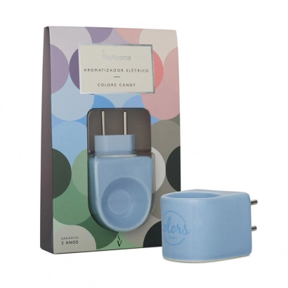 Produto Difusor Aromatizador Elétrico Bivolt Colors Via Aroma - Azul