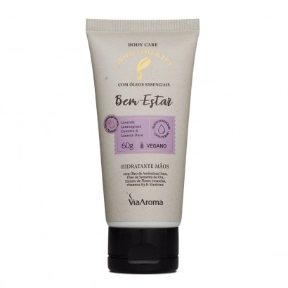 Produto Hidratante Mãos Bem-Estar Aromatherapy Via Aroma - 60g