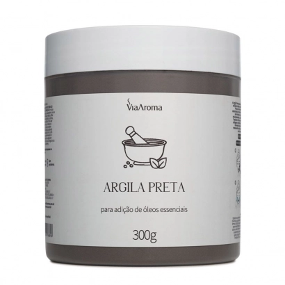 Argila Preta Via Aroma - 300g Produto Argila Preta Via Aroma - 300g
