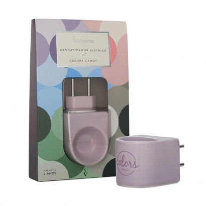 Produto Difusor Aromatizador Elétrico Bivolt Colors Via Aroma - Lilás