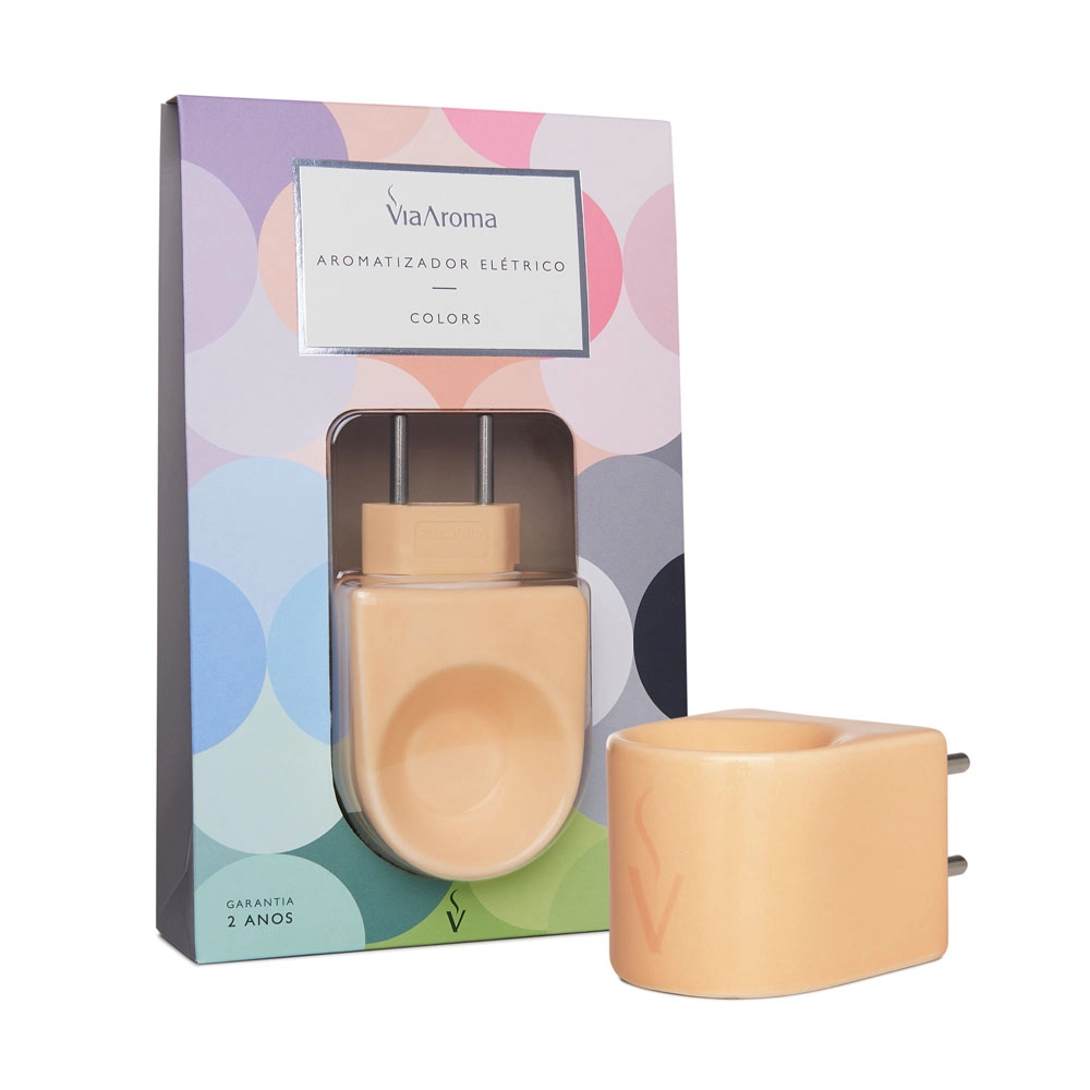 Produto Difusor Aromatizador Elétrico Colors Via Aroma - Pêssego