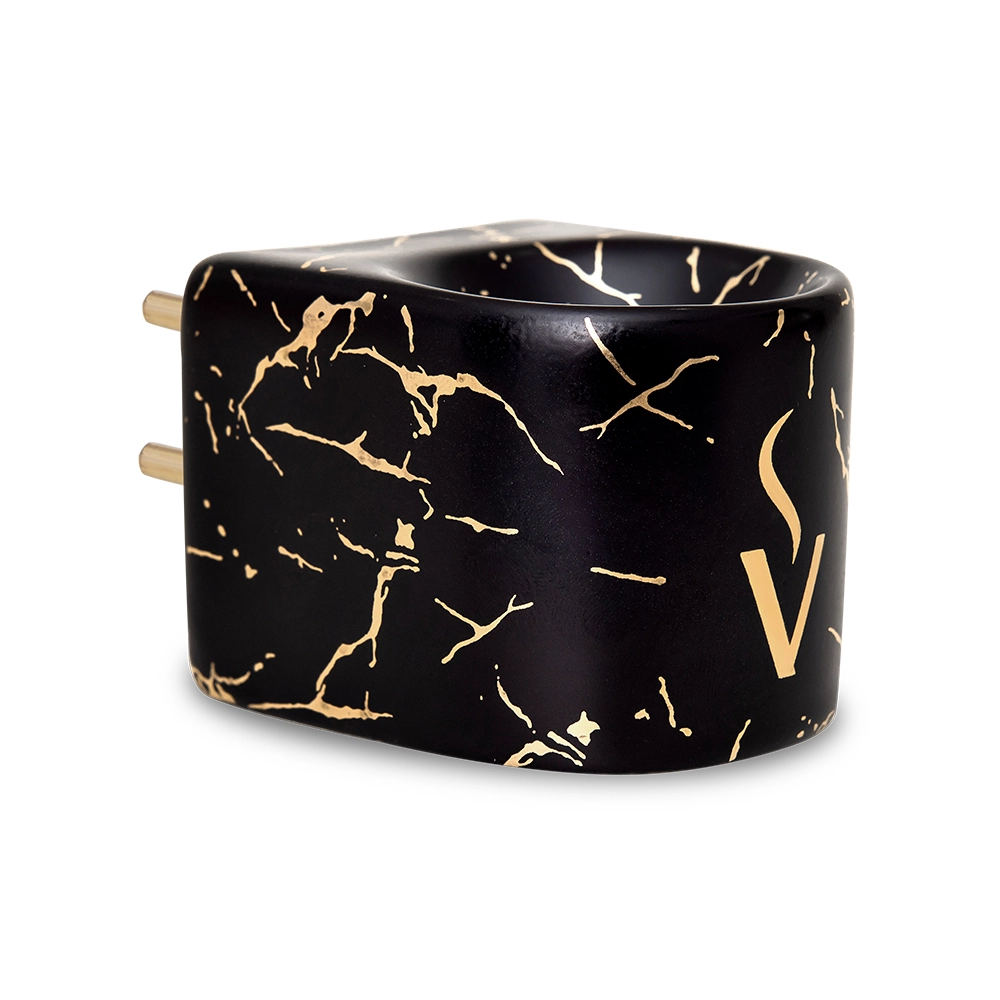 Difusor Aromatizador Elétrico Stone Black - Via Aroma Produto Difusor Aromatizador Elétrico Stone Black - Via Aroma