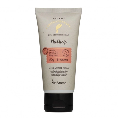 Produto Hidratante Mãos Mulher Aromatherapy Via Aroma - 60g