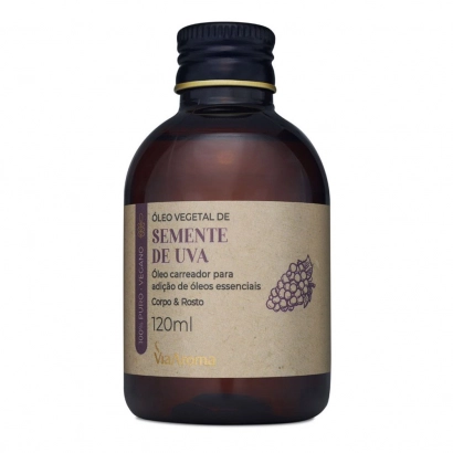 Produto Óleo Vegetal Semente de Uva Via Aroma - 120ml Frente