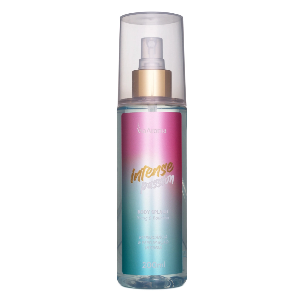 Produto Body Splash Desodorante Intense Passion Via Aroma - 200ml Frente