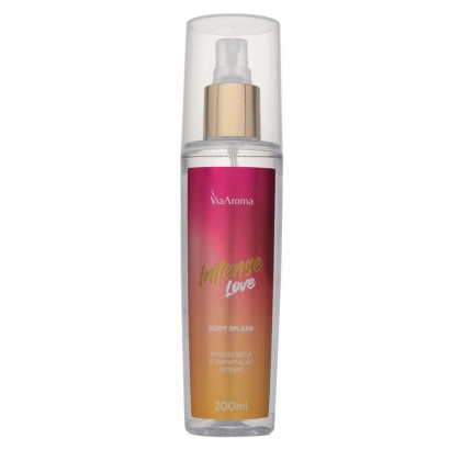 Produto Body Splash Desodorante Intense Love Via Aroma - 200ml Frente