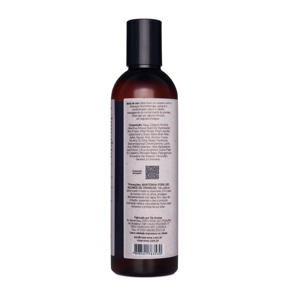 Produto Condicionador Controle de Oleosidade Aromatherapy Via Aroma - 240ml