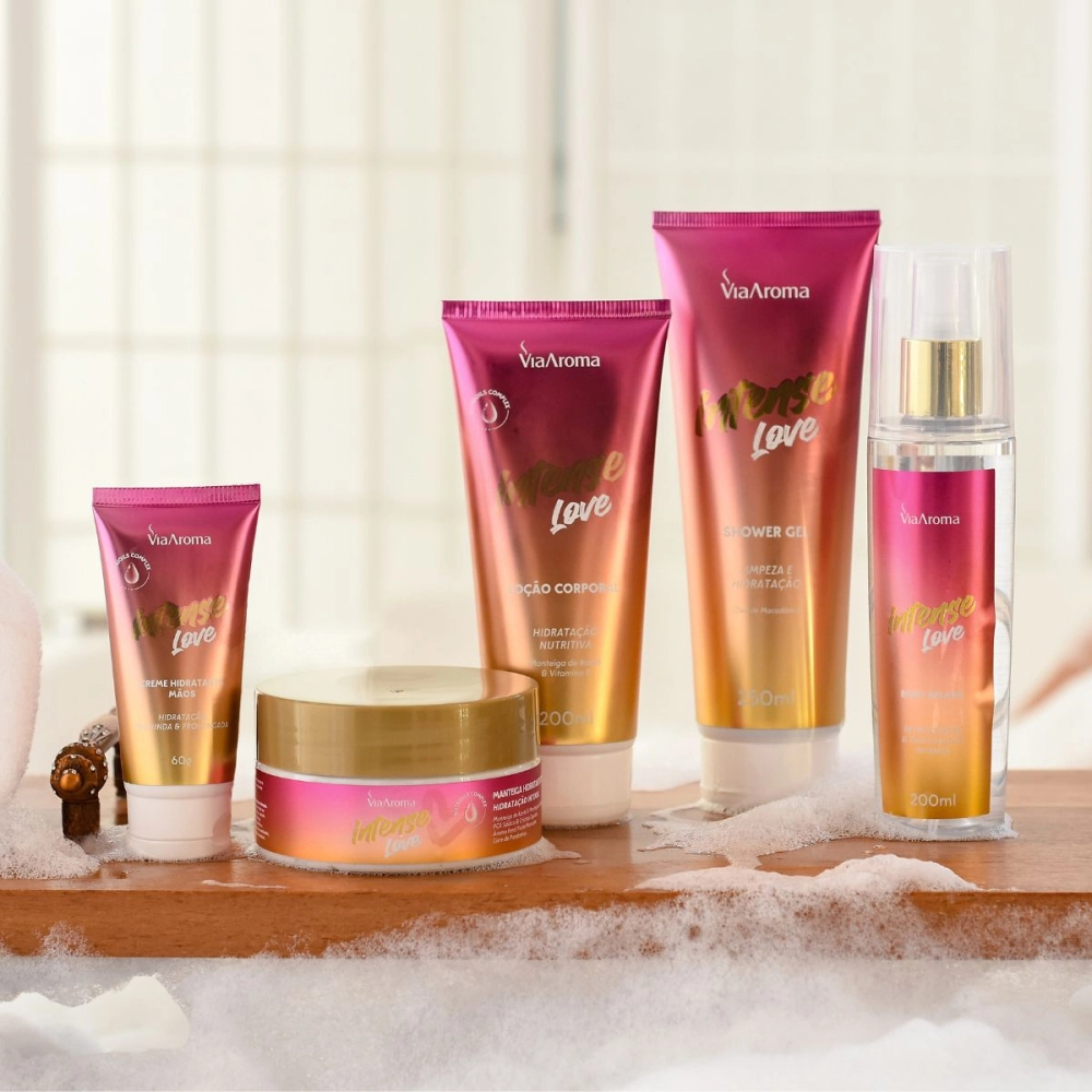 Creme Hidratante Desodorante Mãos Intense Love Via Aroma - 60g Produto Creme Hidratante Desodorante Mãos Intense Love Via Aroma - 60g
