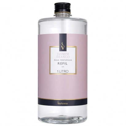 Produto Refil Água Perfumada Jasmim Branco Via Aroma - 1l