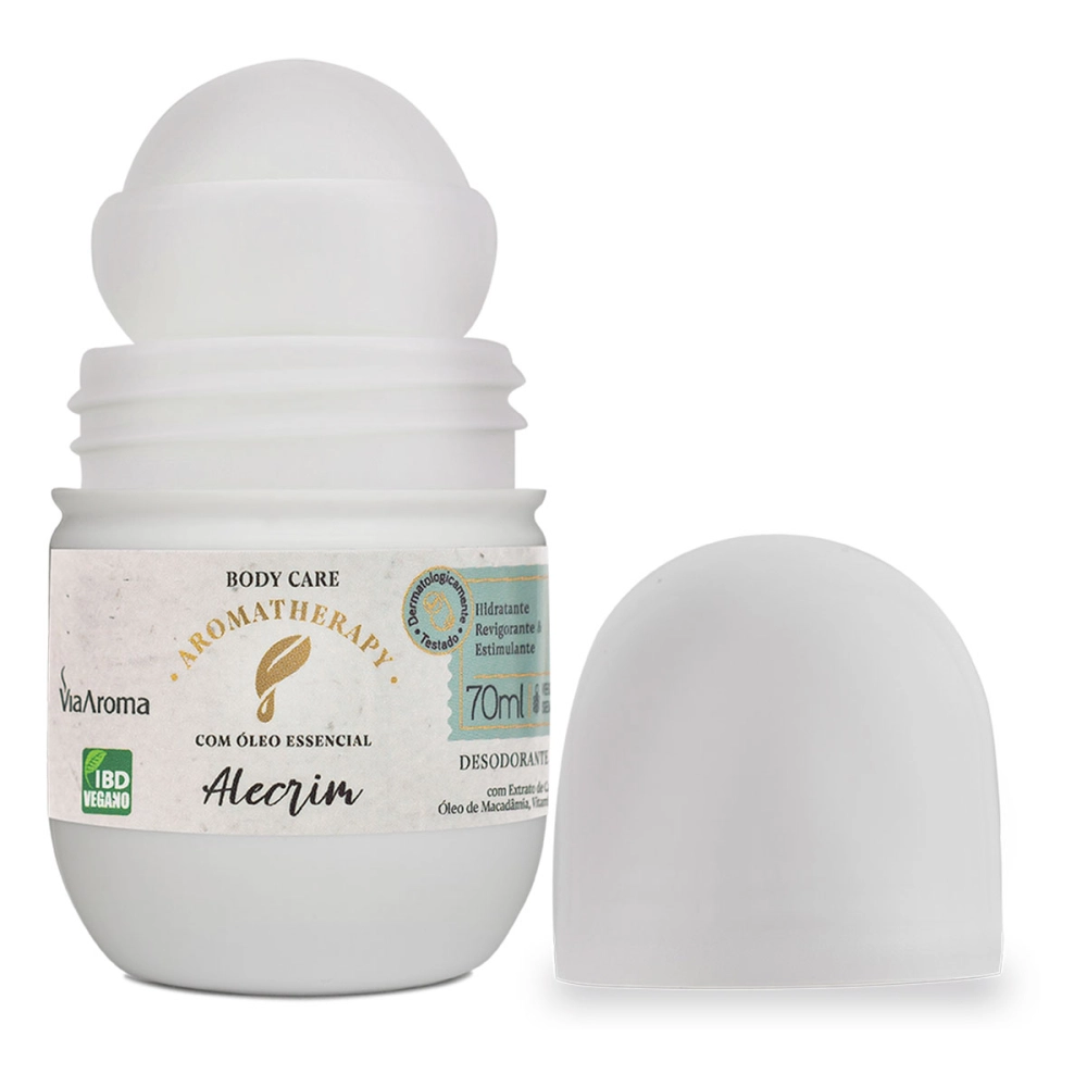 Produto Desodorante Roll-On Alecrim Aromatherapy Via Aroma – 70 ml