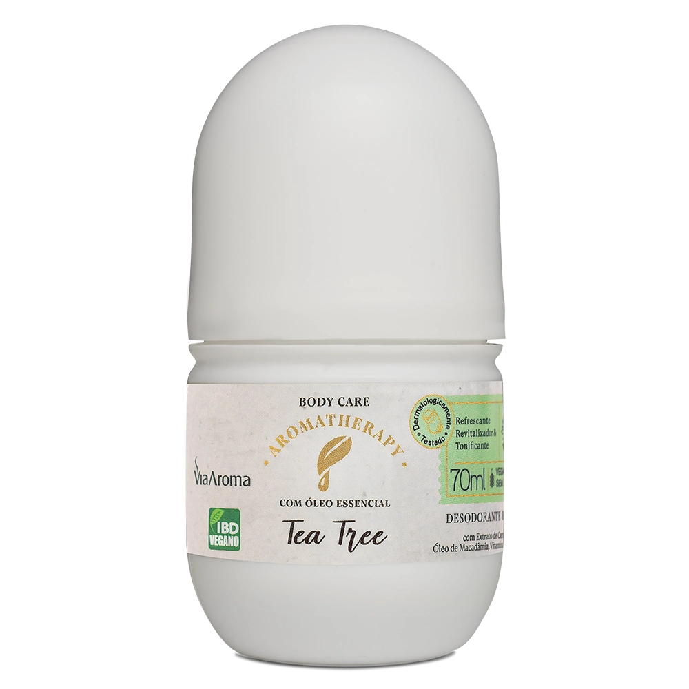 Produto Desodorante Roll-On Tea Tree Aromatherapy Via Aroma – 70ml