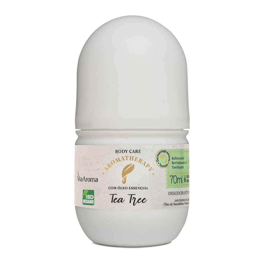 Produto Desodorante Roll-On Tea Tree Aromatherapy Via Aroma – 70ml