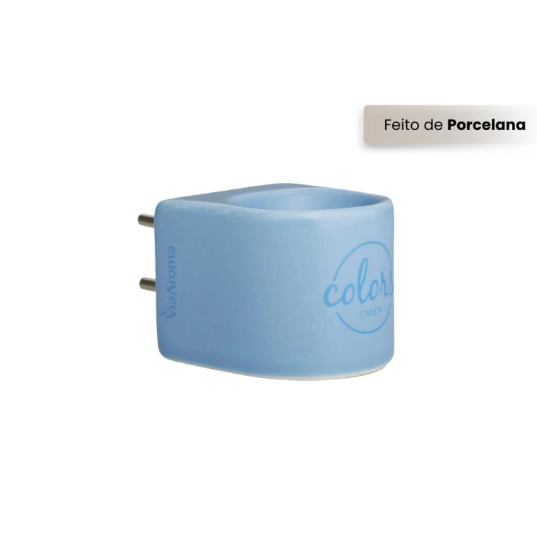 Difusor Aromatizador Elétrico Bivolt Colors Via Aroma - Azul Produto Difusor Aromatizador Elétrico Bivolt Colors Via Aroma - Azul