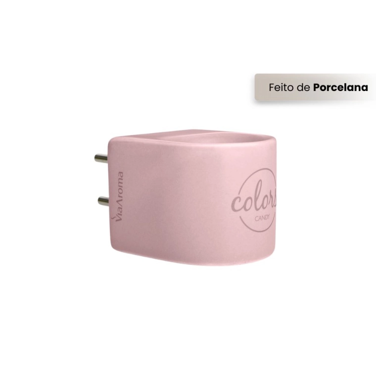 Produto Difusor Aromatizador Elétrico Bivolt Colors Via Aroma - Rosa