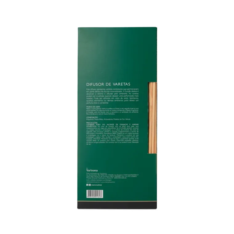Difusor de Varetas Bosque Via Aroma - 200ml Produto Difusor de Varetas Bosque Via Aroma - 200ml