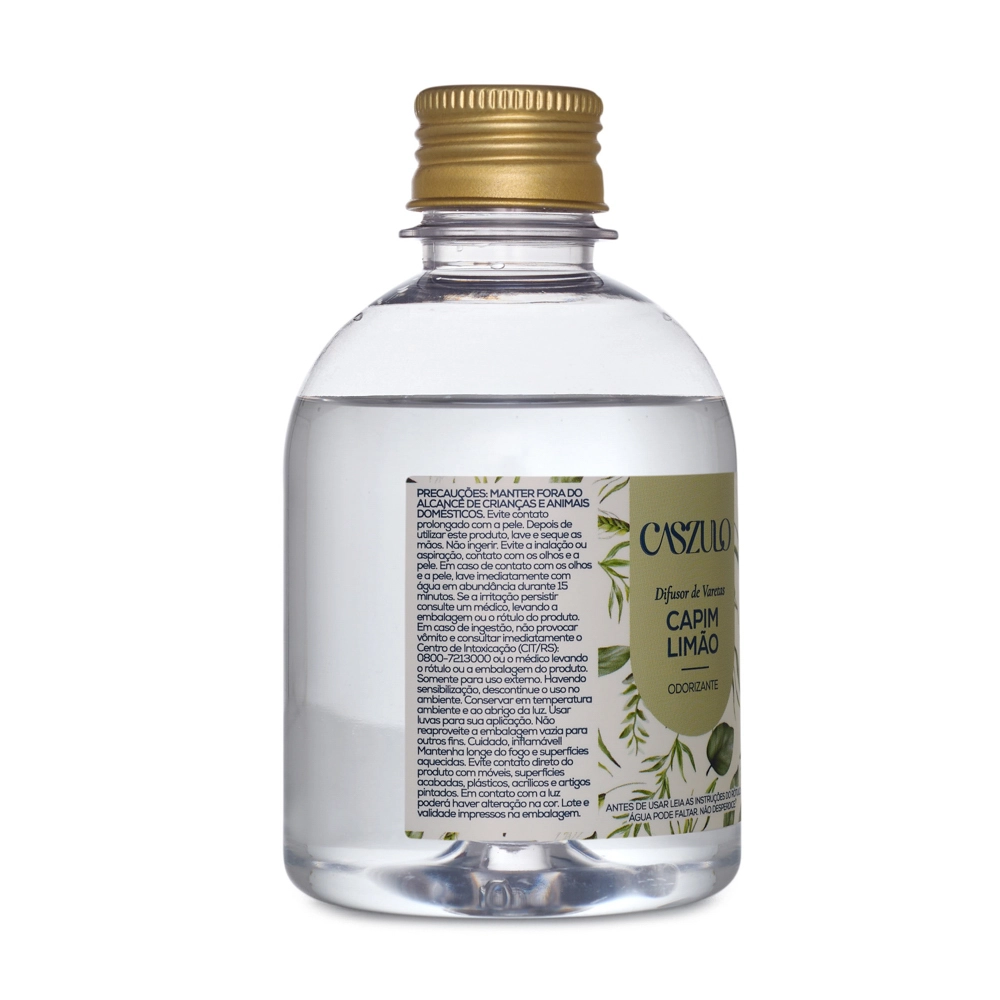 Produto Difusor de Varetas Capim Limão Caszulo - 250ml