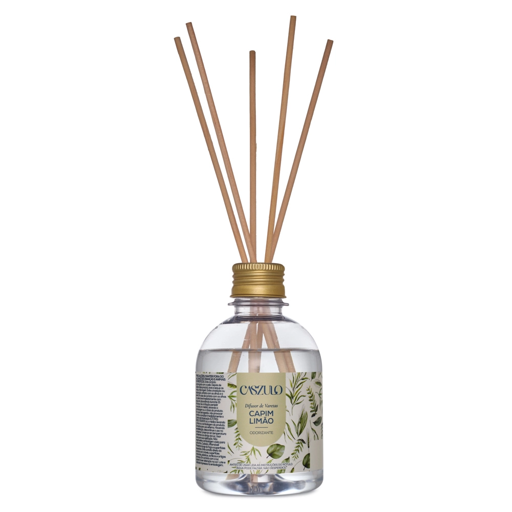Produto Difusor de Varetas Capim Limão Caszulo - 250ml Frente