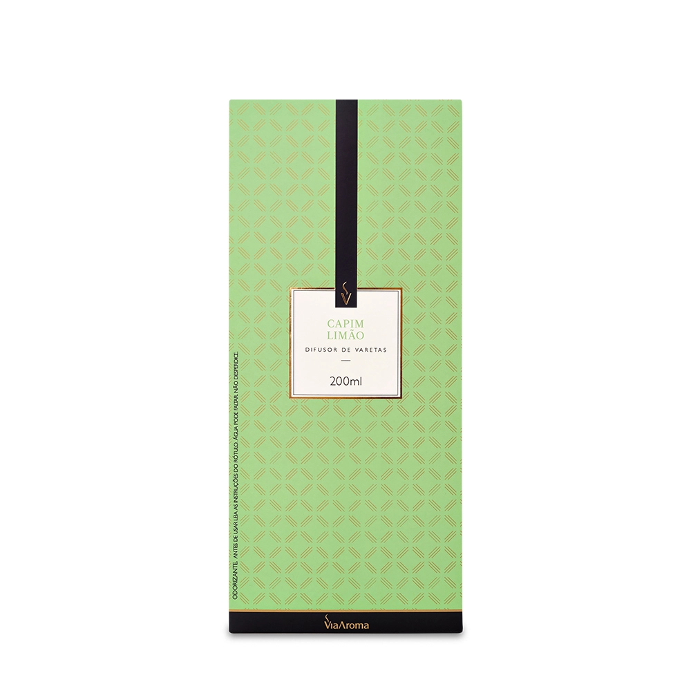 Difusor de Varetas Capim Limão Via Aroma - 200ml Produto Difusor de Varetas Capim Limão Via Aroma - 200ml