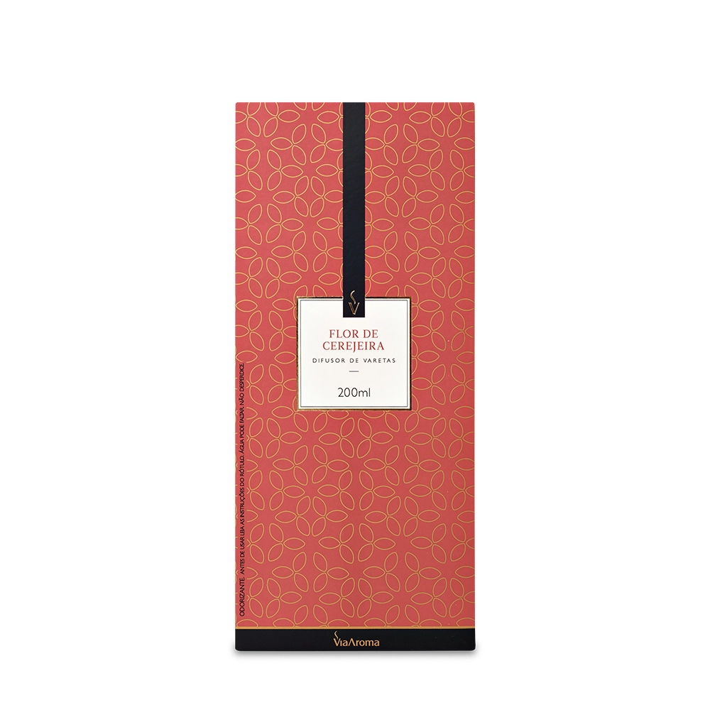 Difusor de Varetas Flor de Cerejeira Via Aroma - 200ml Produto Difusor de Varetas Flor de Cerejeira Via Aroma - 200ml