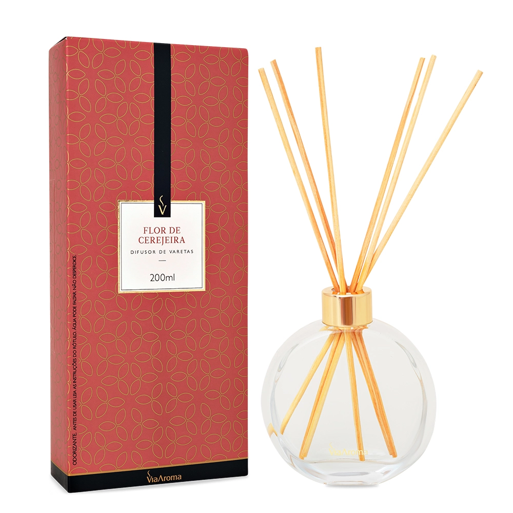Produto Difusor de Varetas Flor de Cerejeira Via Aroma - 200ml
