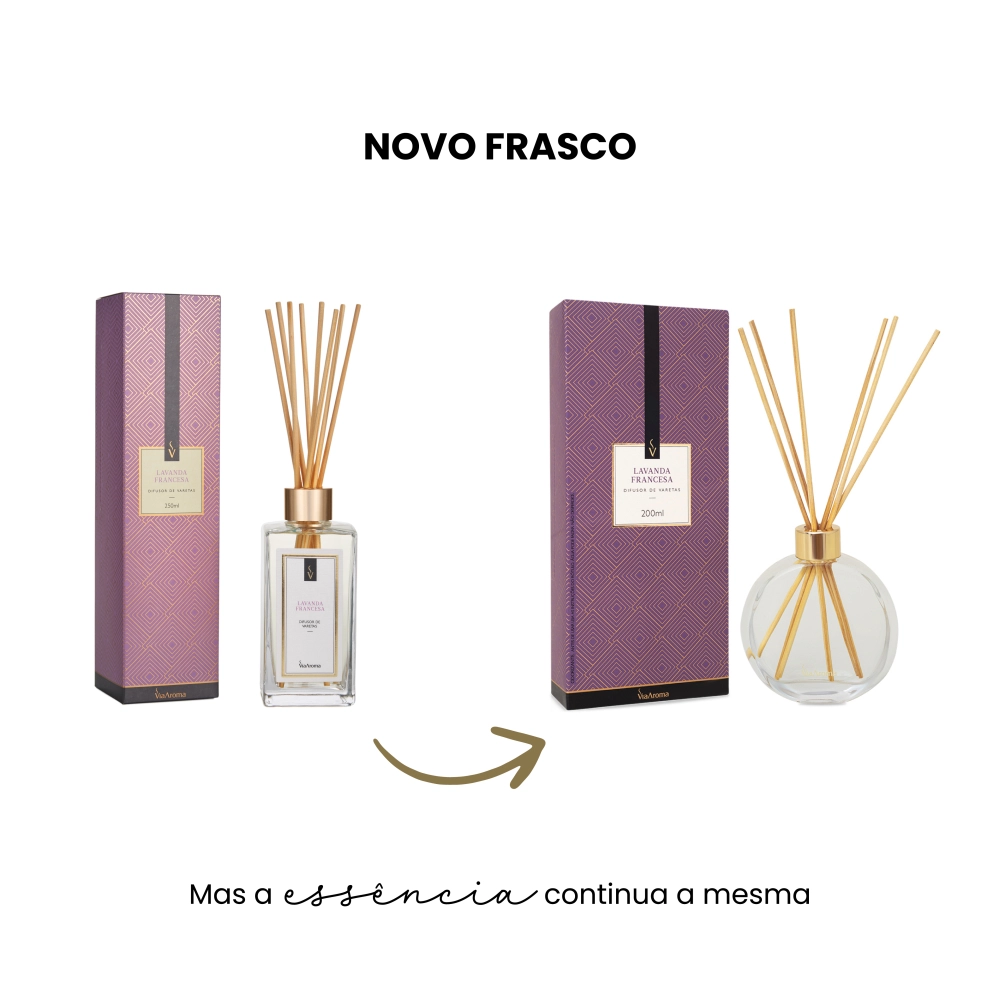 Produto Difusor de Varetas Lavanda Francesa Via Aroma - 200ml