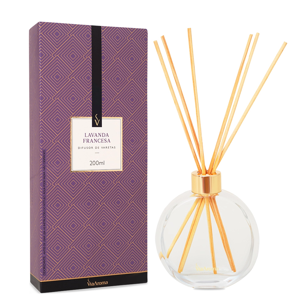Produto Difusor de Varetas Lavanda Francesa Via Aroma - 200ml