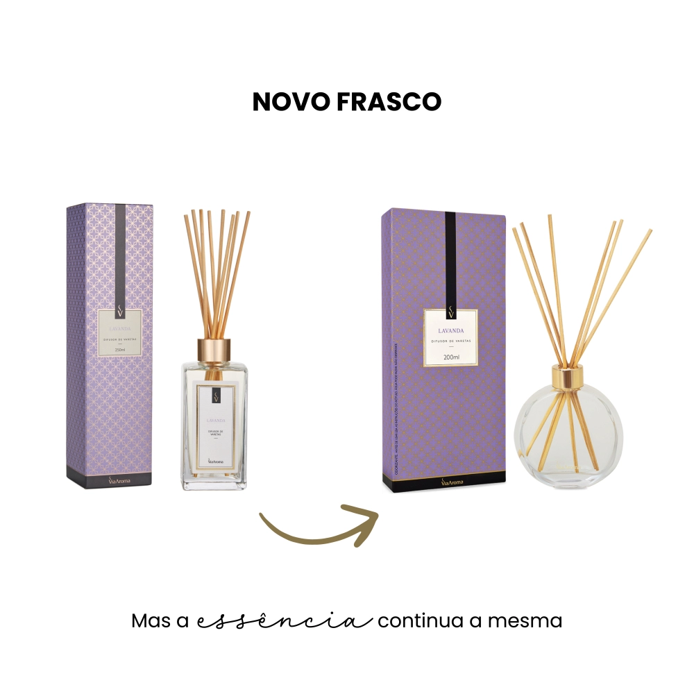 Produto Difusor de Varetas Lavanda Via Aroma - 200ml