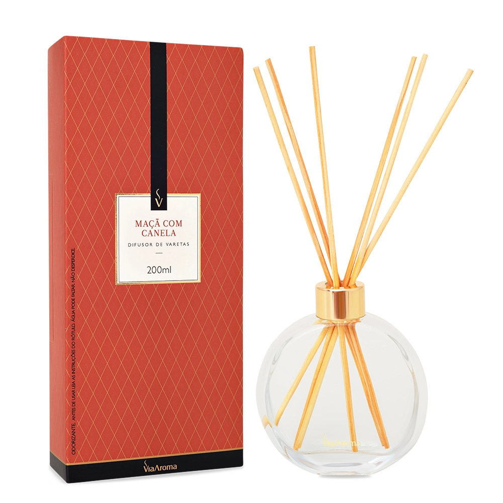 Produto Difusor de Varetas Maçã com Canela Via Aroma - 200ml