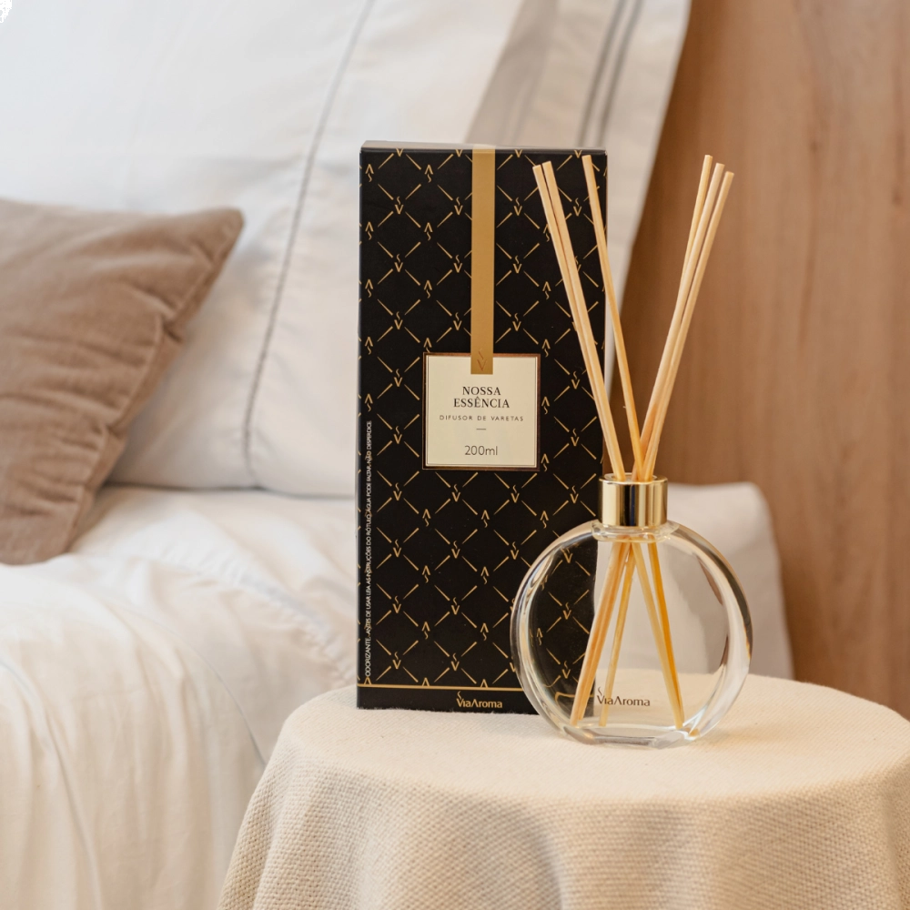 Difusor de Varetas Nossa Essência Via Aroma - 200ml Produto Difusor de Varetas Nossa Essência Via Aroma - 200ml