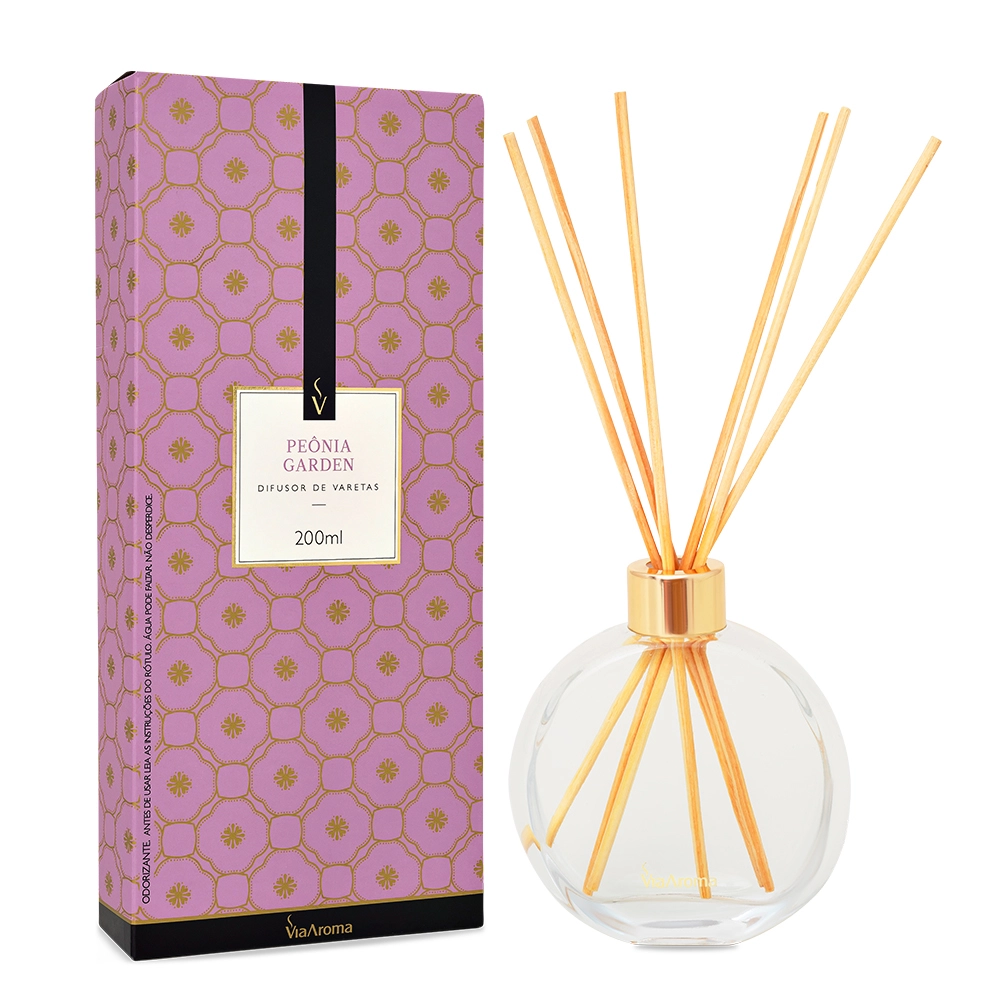 Produto Difusor de Varetas Peônia Garden Via Aroma - 200ml