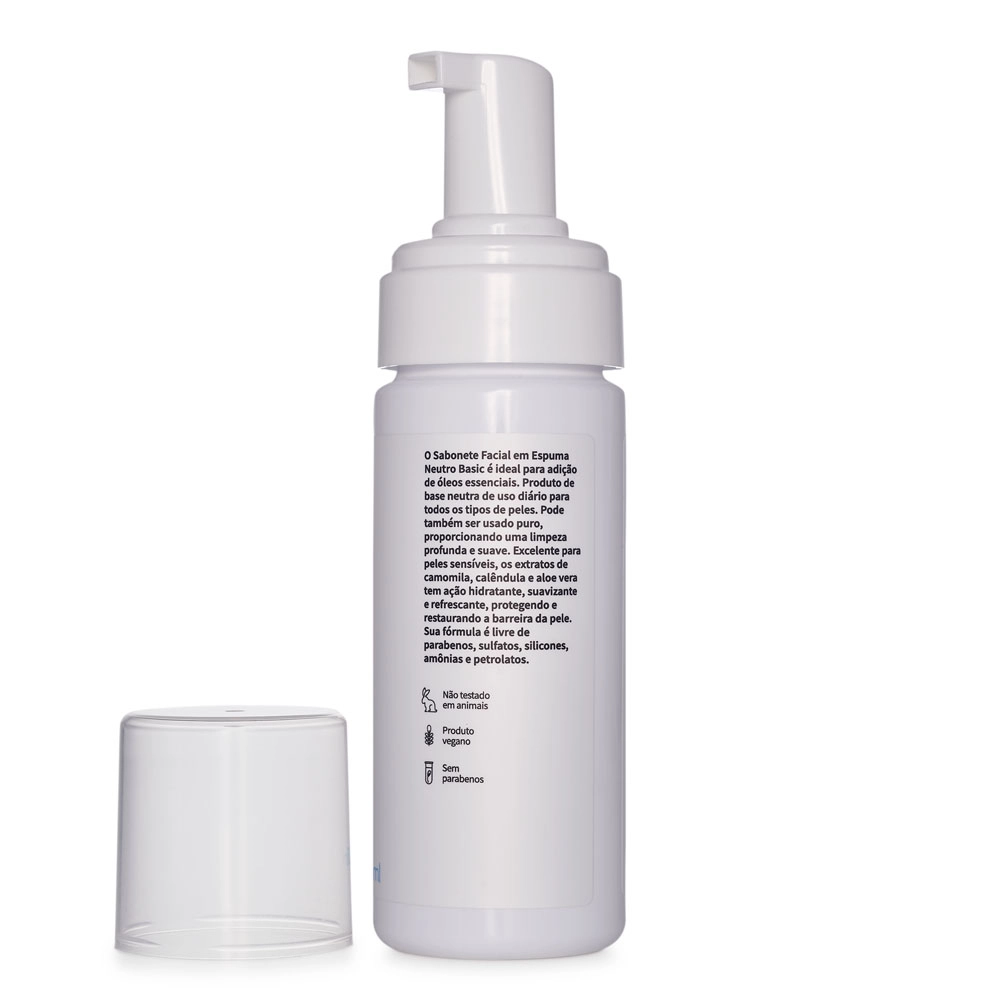 Espuma Facial Neutra Basic Via Aroma – 150ml Produto Espuma Facial Neutra Basic Via Aroma – 150ml