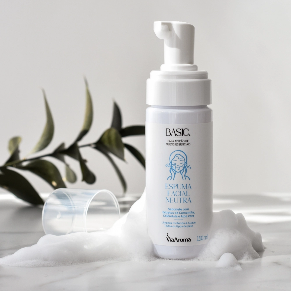 Espuma Facial Neutra Basic Via Aroma – 150ml Produto Espuma Facial Neutra Basic Via Aroma – 150ml