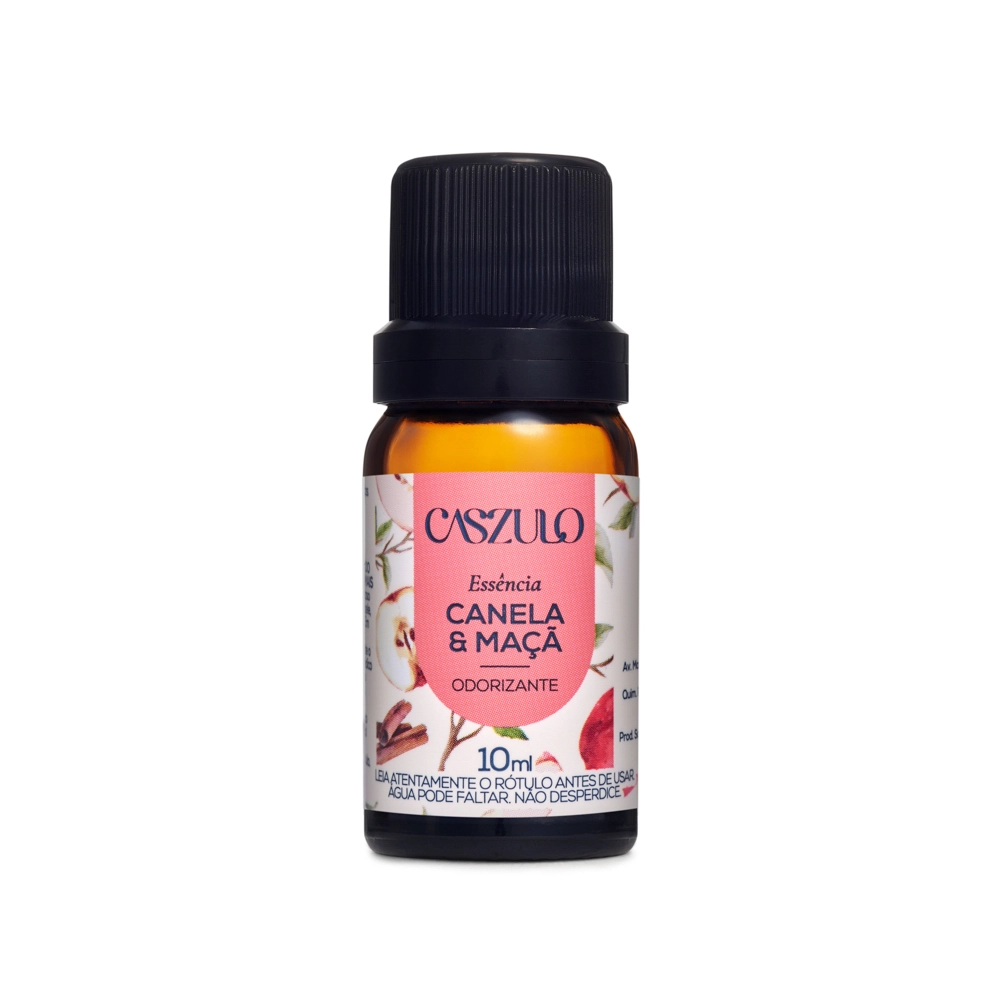 Produto Essência Canela e Maçã Caszulo - 10ml Frente