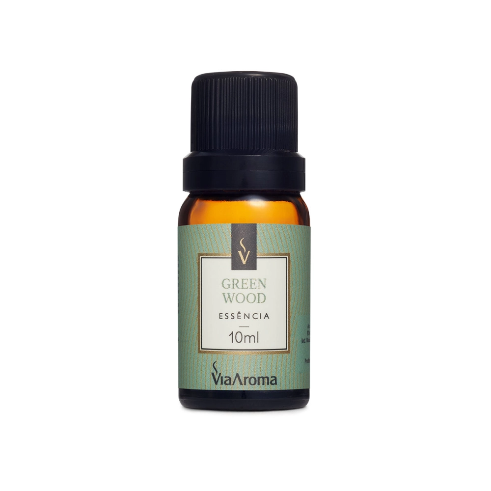Produto Essência Green Wood Via Aroma - 10ml Frente