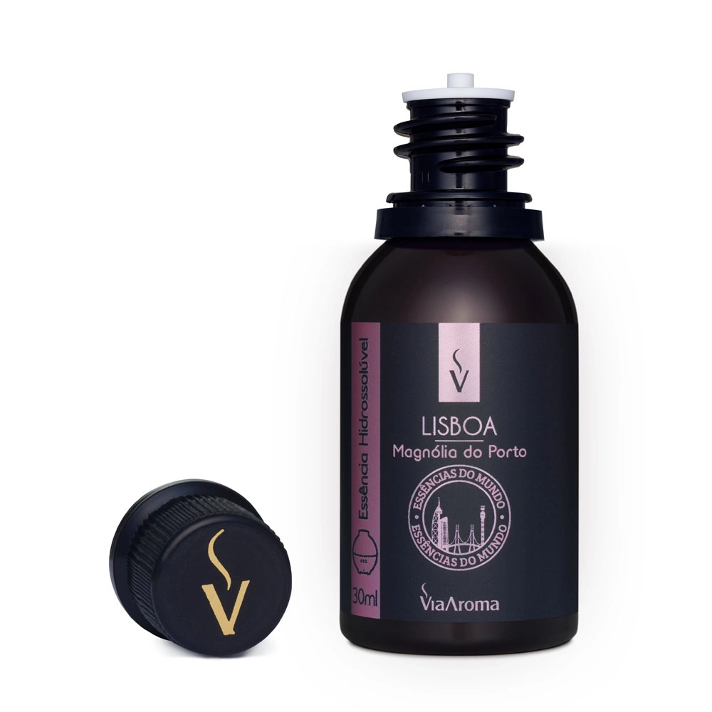 Essência Hidrossolúvel Lisboa Magnólia do Porto Linha Mundo Via Aroma - 30ml Produto Essência Hidrossolúvel Lisboa Magnólia do Porto Linha Mundo Via Aroma - 30ml