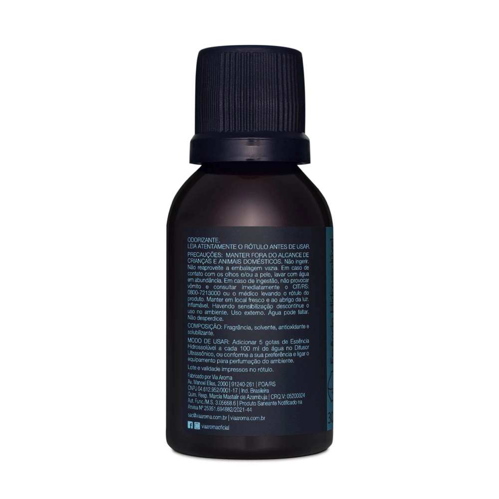 Produto Essência Hidrossolúvel Miami Acqua Marine Linha Mundo Via Aroma - 30ml