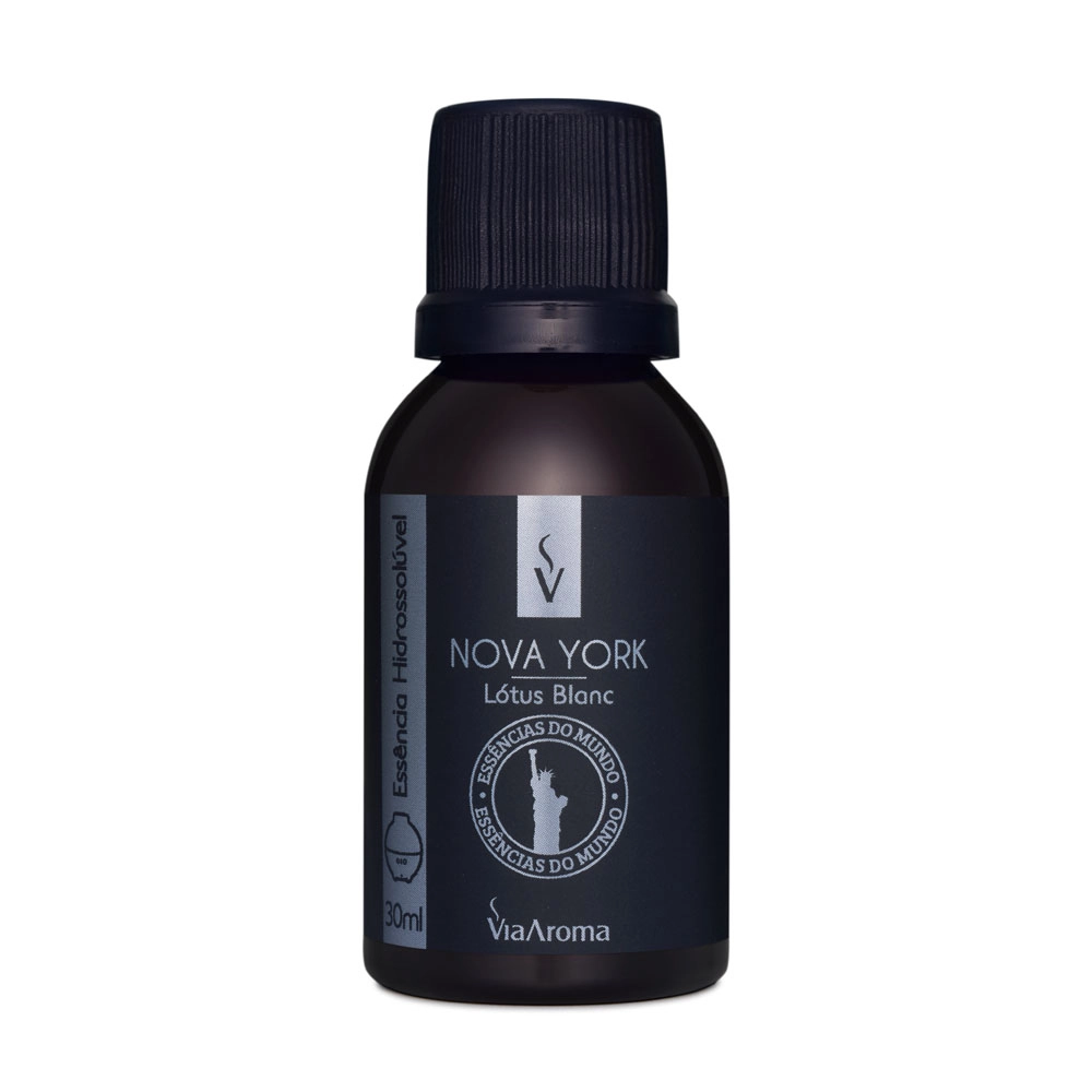 Produto Essência Hidrossolúvel Nova York Lótus Blanc Linha Mundo Via Aroma - 30ml