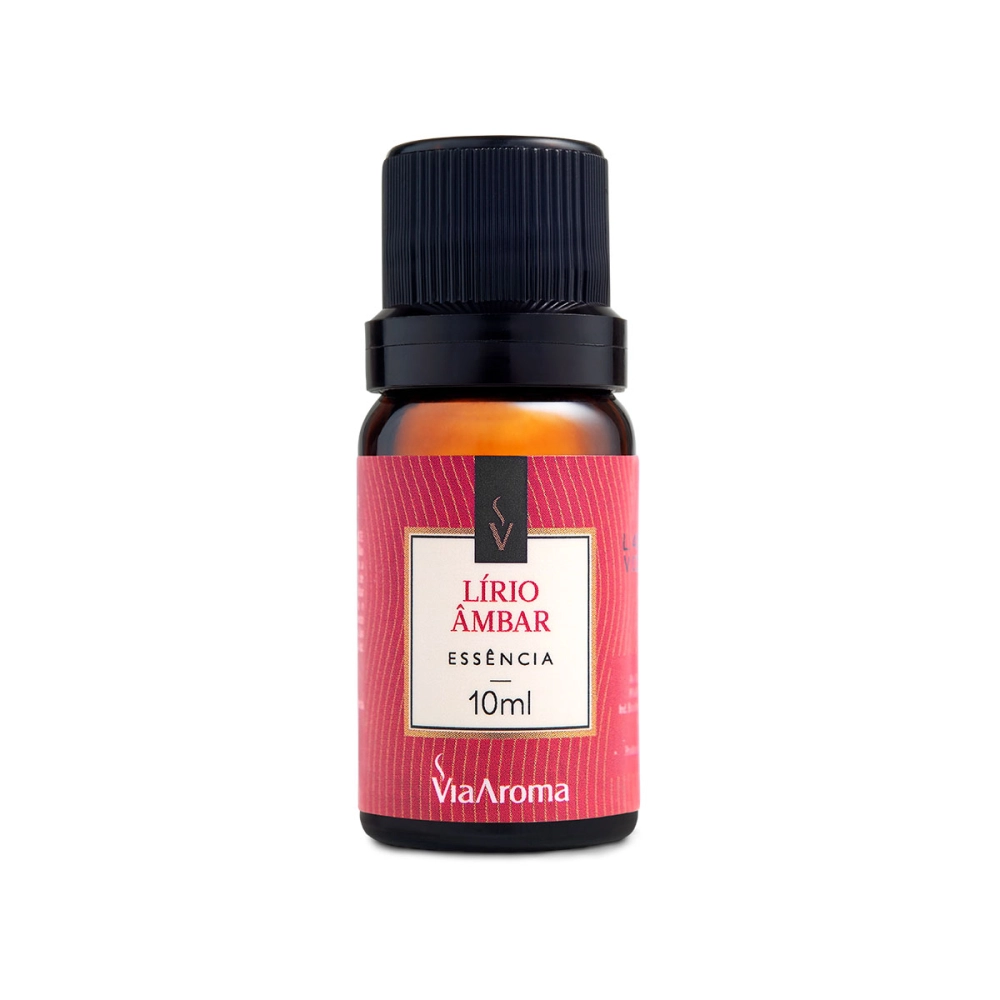 Produto Essência Lírio Âmbar Via Aroma - 10 ml Frente