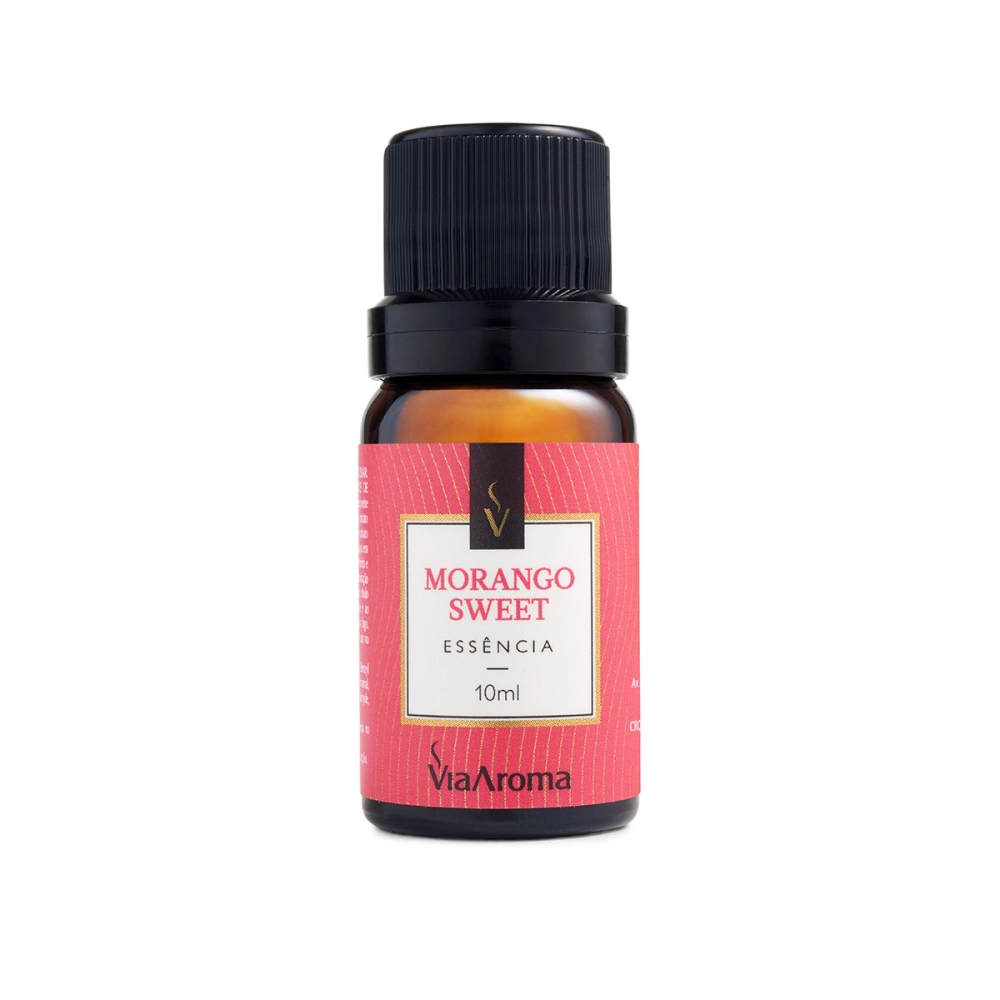 Produto Essência Morango Sweet Via Aroma - 10ml Frente